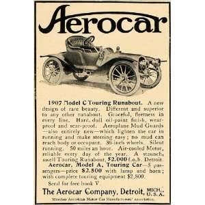  1906 Ad Aerocar 1907 Model C Touring Runabout Auto 