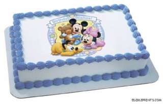 Disney Babies Birthday Wishes Edible Image Cake Topper  