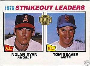 NOLAN RYAN TOM SEAVER 2001 TOPPS ARCHIVES #435  
