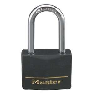  Master Lock 141DLF Solid Brass Padlock, Black Cover, 1 9 