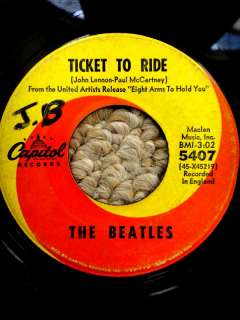 LOT vintage 10 BEATLES 45 RPM RECORDS  