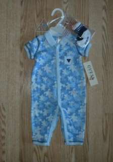NWT BABY BOYS SZ 6/9M GUESS 1pc OUTFIT and SOCKS  