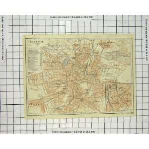   : Antique Map Germany Plan Chemnitz Zwickau Freiberg: Home & Kitchen