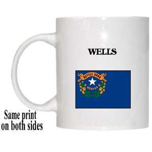  US State Flag   WELLS, Nevada (NV) Mug 