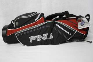 NEW Ping 4 Series E2 Stand Golf Bag Black White and Red  