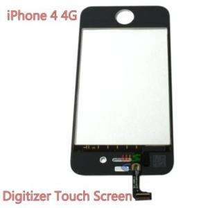Touch Screen Digitizer Front Glass Black for iPhone4   