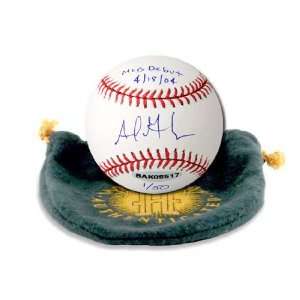   Baseball Inscribed MLB Debut   4/18/04 (UDA): Sports & Outdoors