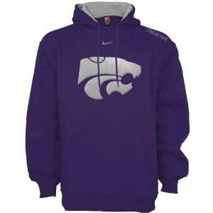   State Wildcats Purple Bump & Run Hoody Sweatshirt