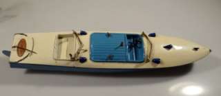 HORNBY/MECCANO WIND UP TOY MOTOR BOAT RACER III OLD  