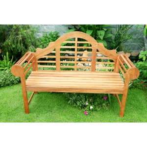  Lutyens Bench Shorea Outdoor Patio Furniture: Patio, Lawn 