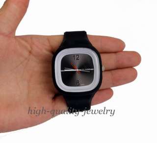 NEW Jelly Silicone Unisex Fashion Rubber Sports Quartz WristWatch  12 