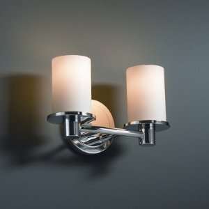Rondo Fusion Two Light Bath Vanity Shade Color: Weave, Metal Finish 