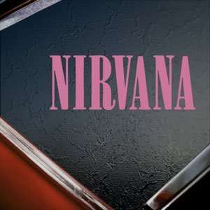  Nirvana Pink Decal Grunge Kurt Cobain Truck Window Pink 