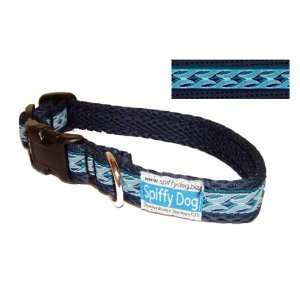  Navy Waves Air Dog Collar Size Small: Kitchen & Dining