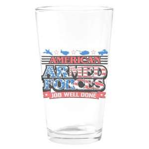   Glass American Armed Forces Army Navy Air Force Military Job Well Done
