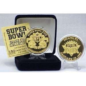 24kt Gold Super Bowl XXIX flip coin:  Sports & Outdoors