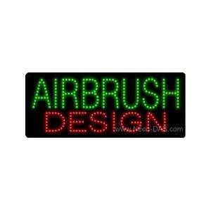 Airbrush Design LED Sign 11 x 27