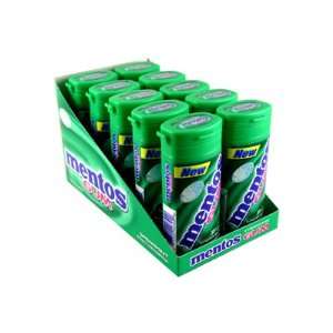 Mentos Gum Spearmint 10 Packs  Grocery & Gourmet Food