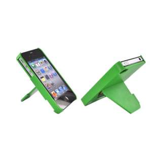 Green TRTL BOT Hard Plastic Case Cover Stand For Apple Iphone 4S 4 