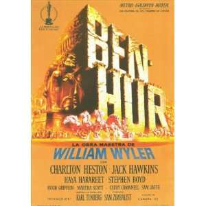  Ben Hur (1959) 27 x 40 Movie Poster Spanish Style A