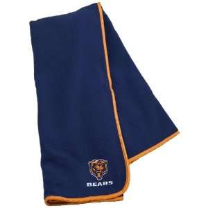  Chicago Bears Navy Blue Receiving Blanket Sports 