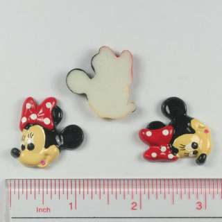   Resin Minnie Mouse Flatbacks scrapbooking Hair Bow Clips Craft Decoden
