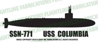 SSN 771 USS Columbia Attack Submarine Vinyl Sticker  