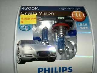   Crystal Vision 4300K Halogen Bulb H11 Whitest most Brilliant Xenon HID