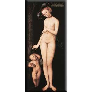 Venus and Cupid 7x16 Streched Canvas Art by Cranach the Elder, Lucas 