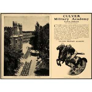  1906 Ad Culver Military Academy Indiana Calvary Cadets 