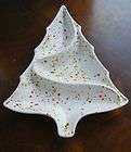   White 11 Ceramic Christmas Tree Multi Color Lights Holland Mold (K