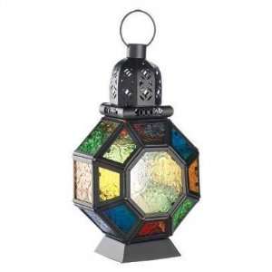   Moroccan Market Metal Tealight Candle Holder Lantern: Home Improvement