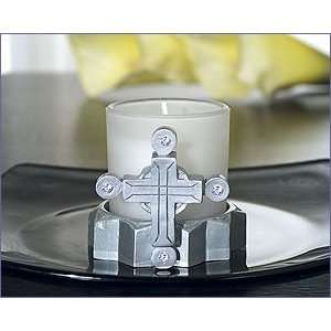    Cross Design Candle Holder   Wedding Party Favors: Home & Kitchen
