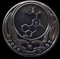   Stanley BEAR Tribute LSD Molecule Steal Your Face RIP Pin  