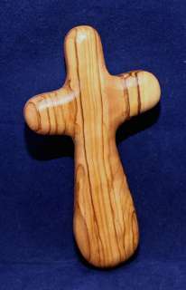Made in Bethlehem Holy Land 4 Comfort Palm Healing Hand Cross Olive 