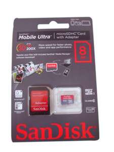 1pc SanDisk 8GB 8G MOBILE ULTRA Micro SD Micro SDHC Card TF 30MB/s 
