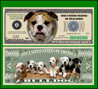 100 Factory Fresh Bulldog Million Dollar Bills   New  
