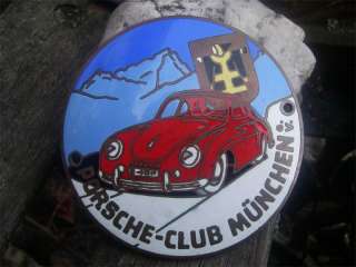 early 1950´s   PORSCHE 356 CLUB MÜNCHEN Badge   AWESOME!!  