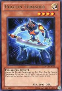 name yugioh photon thrasher orcs en008 rare cannot be normal summoned 
