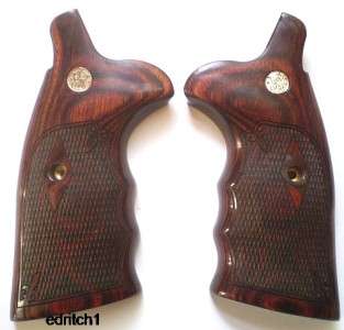   Wesson S&W N Frame Grips Rnd Butt to Sq Butt Conversion Grips Rosewood