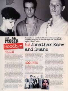 Hello, Goodbye Jonathan Kane & Swans Mag Cutting  