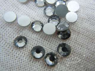 1440 Clear Grey 5mm Flat Back Rhinestone beads ss20  