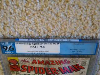 Amazing Spider Man #19 MARVEL 1964 CGC/PGX 9.6 NM+ LooK  