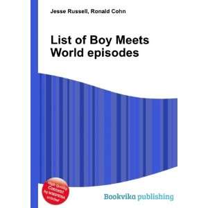  List of Boy Meets World episodes Ronald Cohn Jesse 