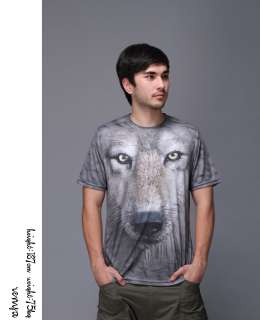   Mens Quick drying Outdoor 3D Wolf Face Shirt Tshirt LZST010  