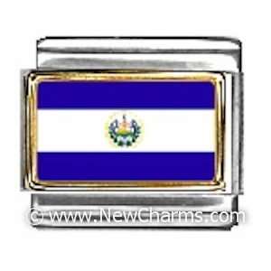  El Salvador Photo Flag Italian Charm Bracelet Jewelry Link 