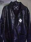   Collection Mens Faux Leather Jacket Brown Sz. XL 54 Italy NWT  