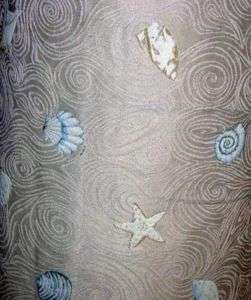 SHORE THING Seashells Tapestry Upholstery Fabric  