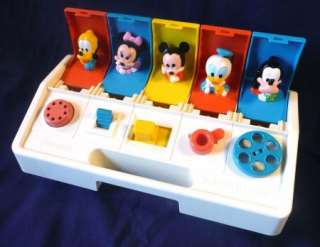   1980 Playskool Poppin Pals DISNEY Mickey Donald Goofy Dumbo Pluto Toy