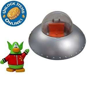  Disney Club Penguin Spaceship Vehicle with Space Alien Toys & Games